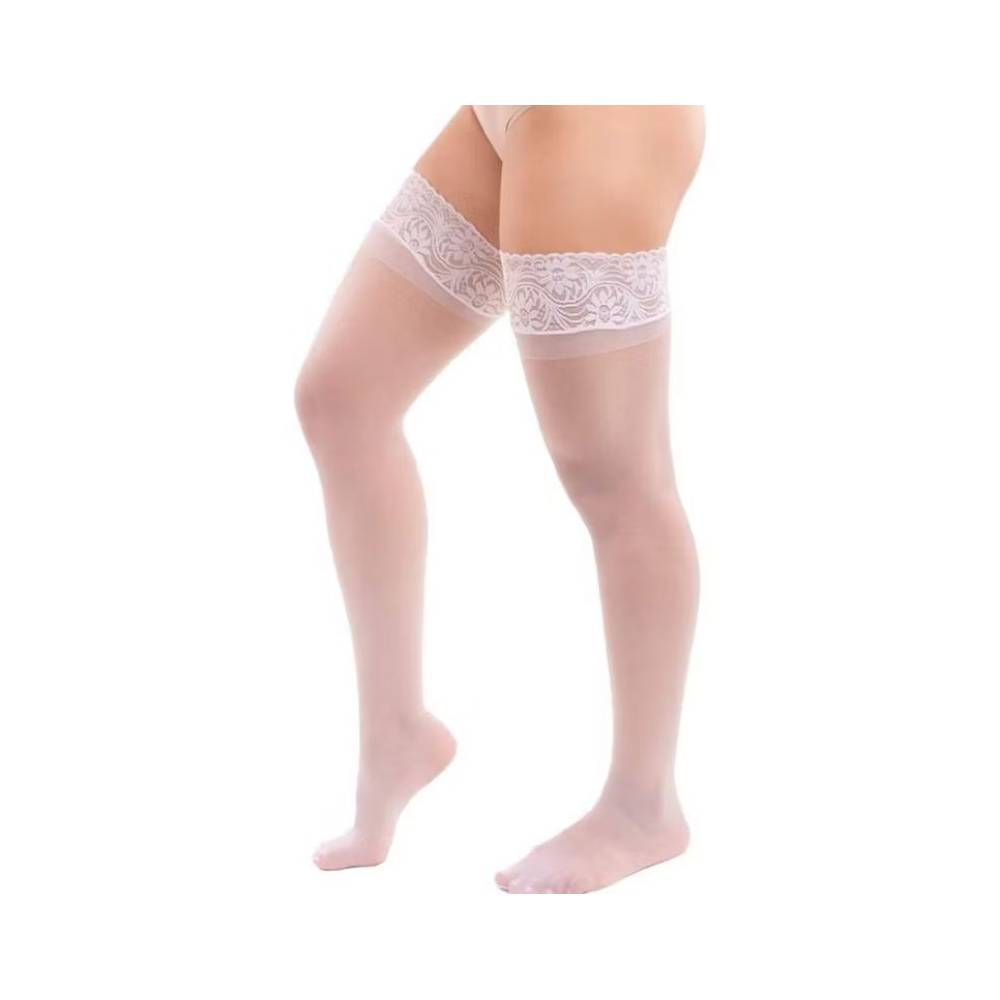 MEIA 7/8 - RENDA E SILICONE FIO 15