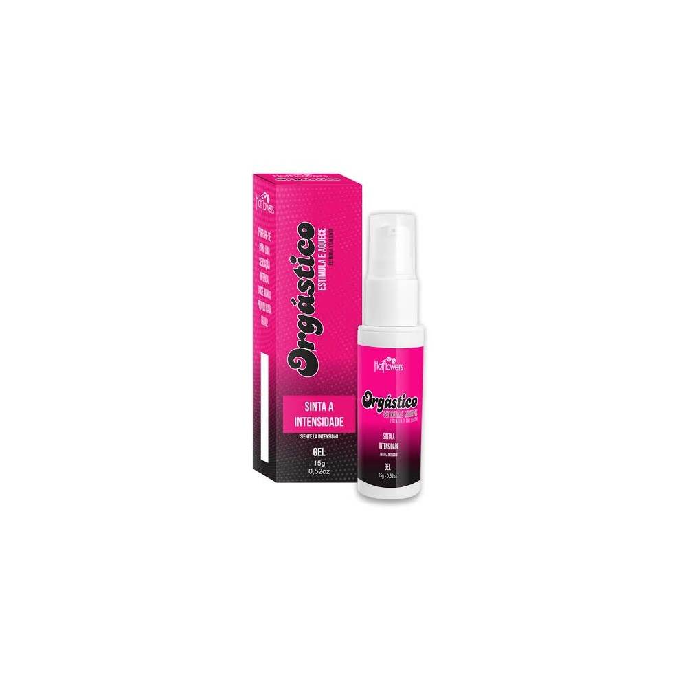 GEL EXCITANTE ORGÁSTICO LUBRIFICANTE FEMININO 15G HOT FLOWERS