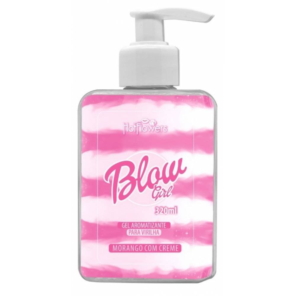 GEL AROMATIZANTE BEIJÁVEL PARA VIRILHA BLOW GIRL 320ML HOT FLOWERS