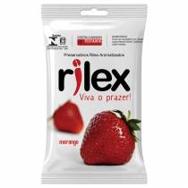 PRESERVATIVO RILEX MORANGO  COM 3 UNIDADES