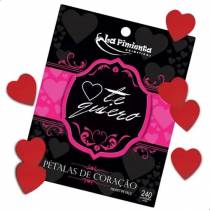 PÉTALAS TE QUIERO EM FORMATO DE CORAÇÃO COM AROMA AFRODISÍACO LA PIMIENTA