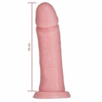 PRÓTESE CYBER COM VIBRADOR 16X4CM HOT FLOWERS