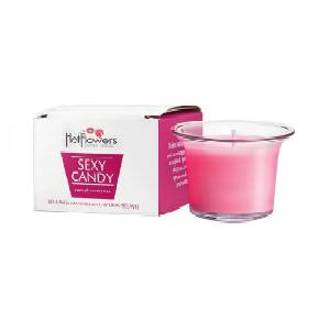  Vela Beijável Sexy Candy Morango c/ Champanhe 40g