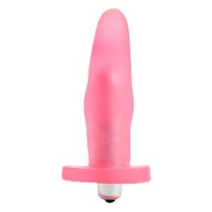 PLUG ANAL COM VIBRADOR INTERNO  10,5x3cm ROSA