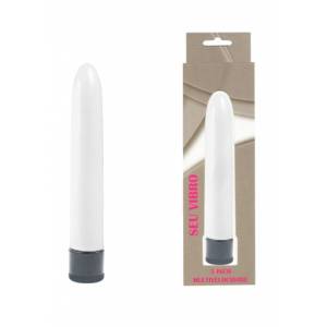 VIBRADOR PERSONAL LISO MULTIVELOCIDADE BRANCO 13CM  